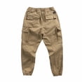 thumbnail image 7 of Men's Casual Cargo Joggers Pants Stretch Elastic Waist Drawstring Tapered Sweatpants with Pockets, 7 of 7
