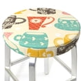 thumbnail image 3 of Disketp Vintage Cup Stool Covers Round, Super Soft Round Bar Stool Cushion Covers Seat Cushion - 14 Inch, 3 of 7