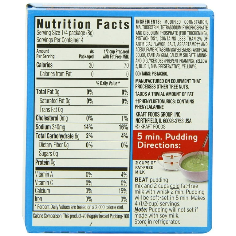 JELLO SUGAR FREE PISTACHIO PUDDING PIE FILLING, 59 OFF