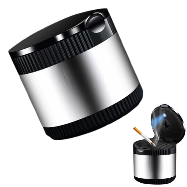 Car Ashtray Car Door Ashtray Windproof And Fly Ash-Proof Inner Metal Container