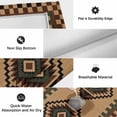thumbnail image 5 of Brown Black Green Outdoor Rug 3x5 Ft, Non Slip Washable Area Rug, Boho Southwestern Geometric Patio Rugs Carpet Runner, Large Floor Mat for Indoor/Outdoor Deck Porch Camping, 5 of 8