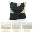 thumbnail image 4 of BCIIG Circle Bauhaus Modern Art Deco Graphic Decorative Throw Pillow Cover for Home Couch Living Room Bed Sofa - 1PC 22x22in, 4 of 5