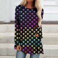 thumbnail image 1 of Qertyioot Cadeau de la Saint-Valentin! Blouse Décontractée à Manches Longues et Col Rond pour Femmes, Imprimé St. Patrick, 1 of 5