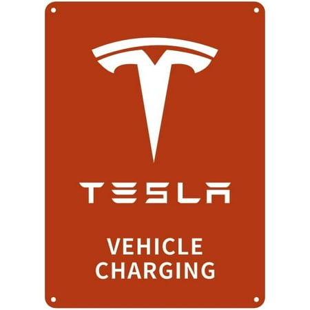 Level 2 EV Charger Sign for Tesla EV Charger