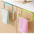 thumbnail image 2 of Sokhug 4 PCS Modern Kitchen Over Cabinet Plastic Towel Rack, Hang on Inside or Outside of Doors, Storage and Organization for Hand and Dish Towels, Rag, 2 of 6