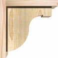 thumbnail image 3 of 8"W x 10"D x 10"H Del Monte Rough Sawn Corbel w/Backplate, Douglas Fir, 3 of 9