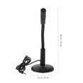 thumbnail image 2 of 1Pc Desktop Microphone Adjustable Plastic Meeting Microphone Black, 2 of 6