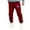 Red, variant on Runfenguu Men'S Pants Mens Sweatpants Men'S Sports Pants Tapered Running Exercise Pants Drawstring Running Pants Printed Pants Mens Golf Pants