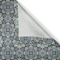 thumbnail image 4 of Ambesonne Floral Window Valance, Traditional, 54" X 12", Dark Blue Cream, 4 of 5
