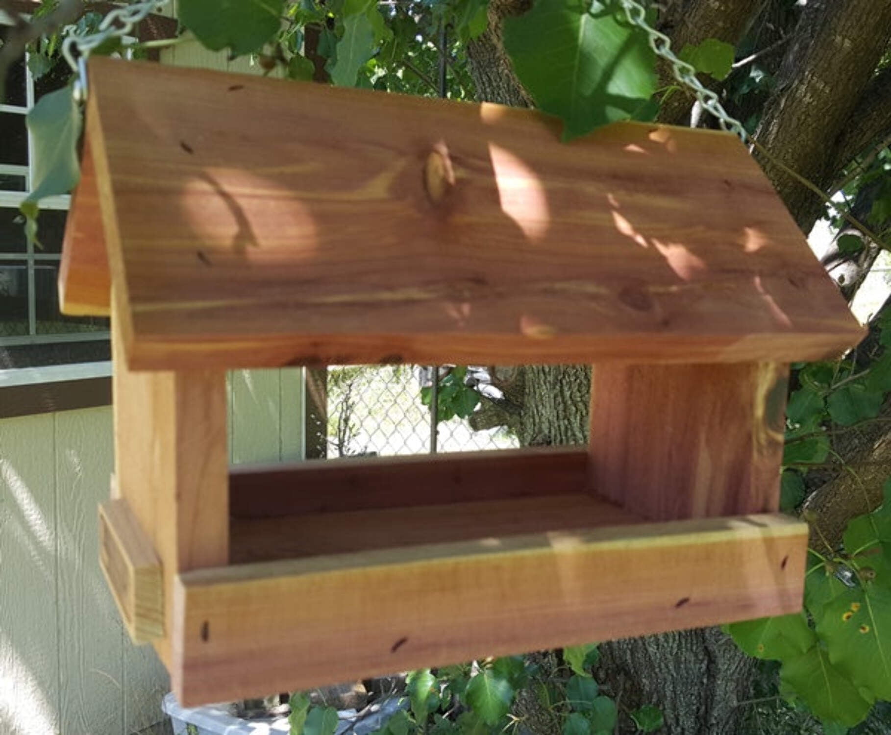 Cedar Platform Feeder for birds (10"), Bird Houses by Mark, Made in USA