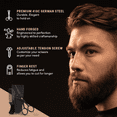 thumbnail image 6 of ONTAKI Beard & Mustache Scissors German Steel Grooming Kit with Combs & PU Leather Pouch, 5 Inch, 6 of 7