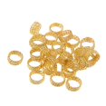 thumbnail image 3 of 30 Pcs Dreadlocks Metal Hair Cuffs Braiding Beads Hair Accessory Hair Decoration Filigree Tube(Golden), 3 of 6