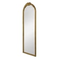 thumbnail image 2 of CC Home Furnishings Floral Wooden Framed Arched Floor Mirror - 55.5" - Gold, 2 of 4
