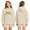 Beige-e, variant on LRen Hoodies for Girls Oversized Hoodies Soft Lining Star Print Pullover Sweatshirts Causal Drop Shoulder Fashion Fall Winter Clothes for Girls 2-14 Years