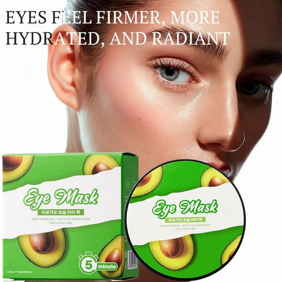 Seaweed Eye Patches for Hydration & Wrinkles, Under Eye Masks for Dark Circles & Puffiness, 60 Pieces (30 Pairs) Eye Care Gel Patches, 20ml