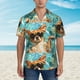 thumbnail image 2 of Fotbe Funny Swimming Chihuahua Camisa Hawaiana para Hombre Unisex – Camisa Casual de Verano con Botones de Manga Corta de Algodón y Lino,Medium, 2 of 7