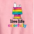 thumbnail image 2 of Peanuts - Live Life Colorfully - Toddler & Youth Crewneck Fleece Sweatshirt, 2 of 5