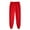 Red, variant on JGTDBPO Sweatpants For Women Winter Solid Color High Waist Warm Pants Thick Lined Athletic Jogger Fleece Drawstring Lace-Up Thermal Lined Sweatpants With Pockets