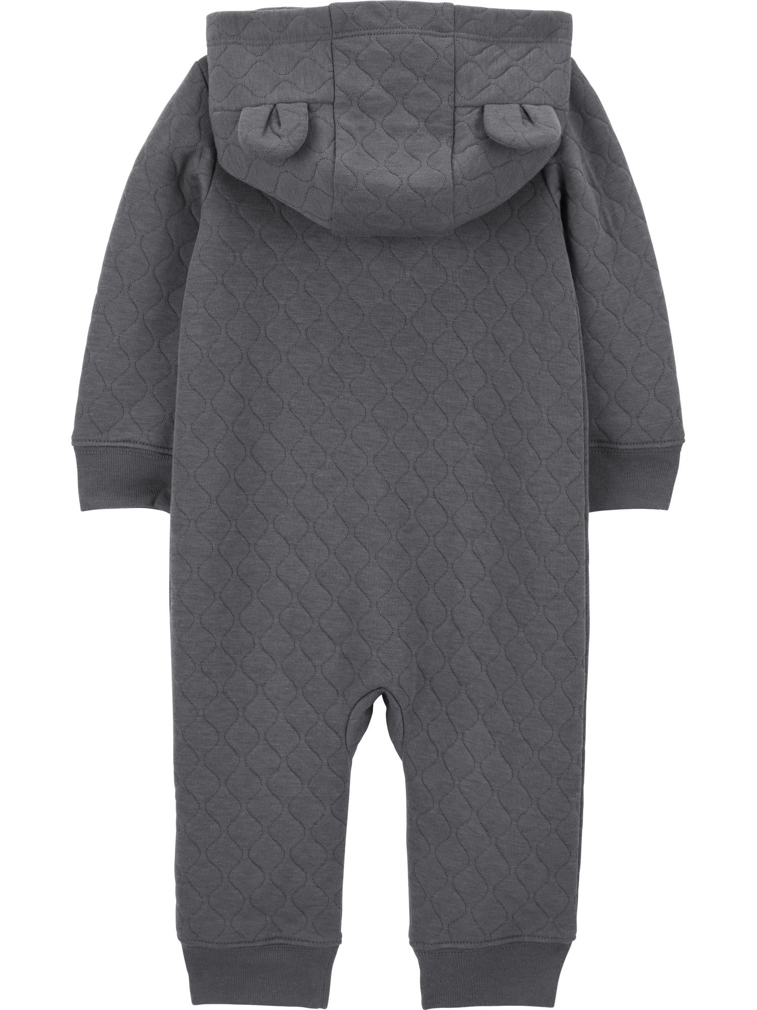 Carter's Child of Mine Baby Unisex Hooded Jumpsuit, One-Piece, Sizes 0/3-24 Months