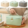 thumbnail image 1 of Fiudx Bolsa Térmica para Almuerzo, Nevera de Dos Compartimentos, Diseño Impermeable, Gran Capacidad para Bento y Biberones, Portátil para Picnic y Trabajo, Correa de Hombro Ajustable, Tamaño 18 X 18, 1 of 7
