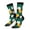 3 Black, variant on Tropical Fruit Pattern Sport Socks for Women and Men Crew Socks Sporty Calf Socks Casual Socks