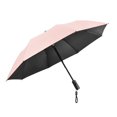 thumbnail image 4 of Folding Umbrella with Fan Strong Compact Umbrella for Trips Climbing Walking Pink, 4 of 8