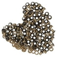 thumbnail image 5 of Hemobllo 100 Sets Antique Brass Brown Metal Grommets Eyelets for Clothes and Bags, Hollow Rivets, Easy to Install and, 5 of 8