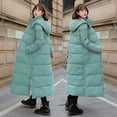 thumbnail image 3 of Chaqueta de algodón de plumón para mujer, chaqueta de algodón hasta la rodilla, chaqueta de algodón ajustada, chaqueta exterior larga y gruesa, 3 of 6