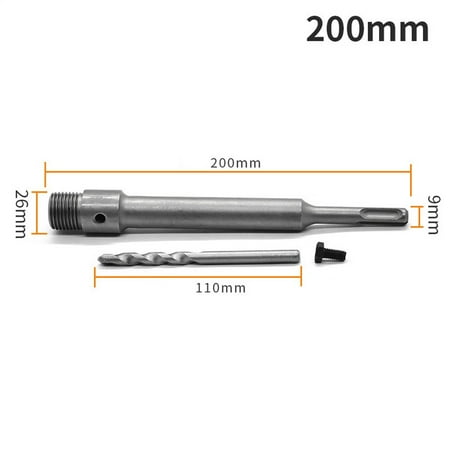 

Carbide Round Rod SDS Plus Shank Concrete Stone Wall Hole Saw Connecting Rod
