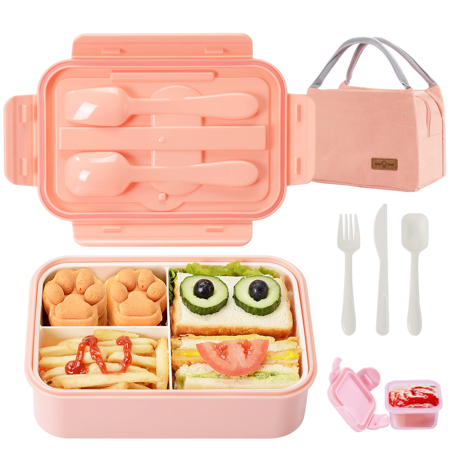 Leak-proof Microwave Bento Lunch Box For Teens And Adults - Durable And  Microwave Safe - Perfect For Picnics, School, Canteen, And Work - Hand Wash  Required - Temu