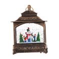 thumbnail image 2 of Lámpara de linterna navideña, decoración del hogar, bola de nieve navideña musical navideña, paisaje navideño para adornos de fiestas con chimenea Muñeco de nieve, 2 of 8