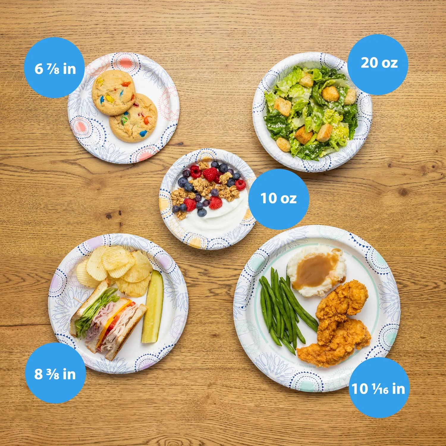 Great Value Everyday Disposable Paper Plate 10", 300 Count