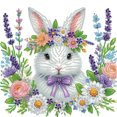 thumbnail image 1 of 5D DIY Taladro Parcial Forma Especial Conejo Pascua 30x30cm, 1 of 9
