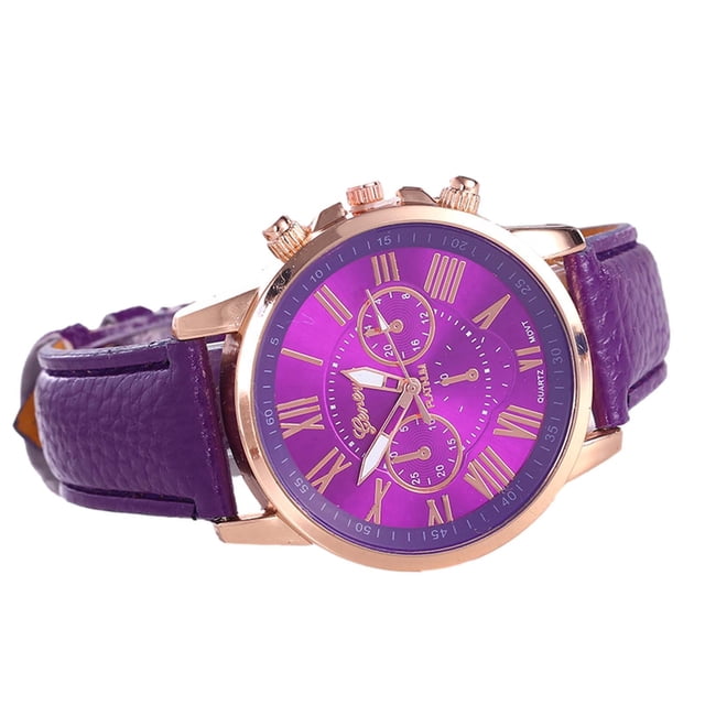 Reloj de cuarzo para mujer, relojes de moda para mujer, correa de cuero, reloj de cuarzo de acero inoxidable, reloj con puntero, reloj de cuarzo