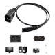 thumbnail image 2 of Universal Cord Male to Female Cable C14 to C7 Conversion Cord Electrical Cord PVC Power Adapters Easy Connection Cable, 2 of 4