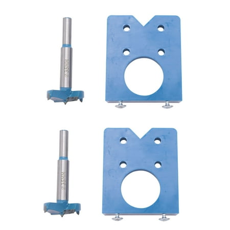 

2X Drill Bits Set for Hinge with Concealed Hinge Boring Jig 2Pcs Wood Cutter Carpenter Woodworking Diy Tools