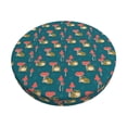 thumbnail image 2 of Lsque Frog and Mushrooms Round Bar chair cushion covers Velvet Fabric Premium Comfort Protects from Scratches and Stains for 14-17 Inch Chair- 12 inch, 2 of 7