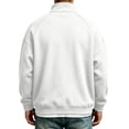 thumbnail image 4 of Sweatshirt for Men Quarter Zip Stand Collar Pullover Long Sleeve Relaxed Fit Casual Tops, 2XL, 4 of 8