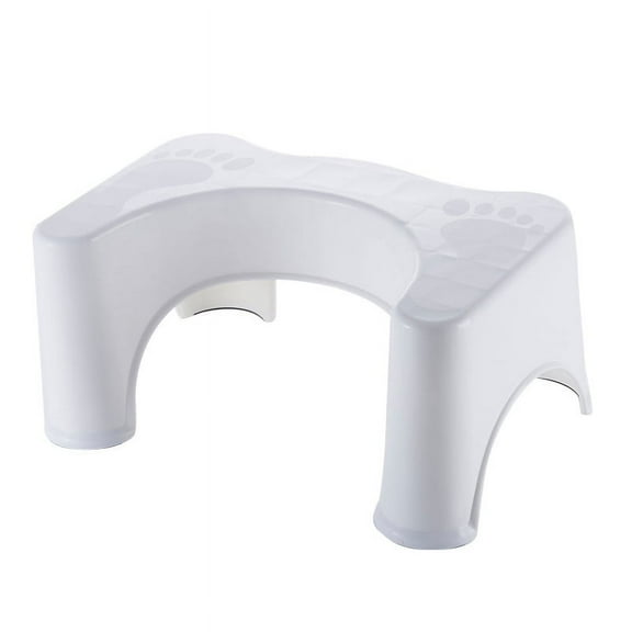 Mutlu Home Goods Original Toilet Stool For Natural Squat Body Standard White 8 Inch