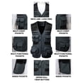 thumbnail image 4 of H2H Mens Active Fishing Vests Quick Dry Breathable Multi Pocket Mesh Jackets Photography Hiking Vest (CMOV060), 4 of 6