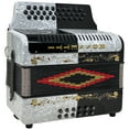 thumbnail image 3 of Rossetti 31 Button Accordion 12 Bass FBE White and Black, 3 of 5