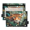thumbnail image 2 of Leopard Cheetah Trees 2 Pack Pencil Pouches Zipper Pencil Case 3 Ring Pencil Pouch Cosmetic Bag, 2 of 6