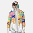thumbnail image 2 of Yiaed USA MAP Print Sun Shirts UPF 50+ Protection Hoodie Rash Guard Shirt UV Shirt Long Sleeve Fishing Outdoor Lightweightase-Medium, 2 of 7