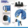 thumbnail image 2 of Empire Faucets CRD-BKQDC5-15CHSPRY RV Potable Water Hose Set - 15' Coil Hose with 4" Black Quick Disconnect and 7-Function Sprayer, 2 of 4