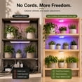 thumbnail image 3 of 3Pack Grow Light for Indoor Plants, Rechargeable Grow Lights for Indoor Plant Full Spectrum, Wireless Plant Growth Lights for Indoor with Timer & Remote, Stepless Dimming, 3 of 9