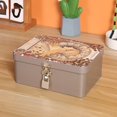 thumbnail image 3 of Trayknick Vintage Tin Box 1 Set Tin Box with Lock Key Vintage Style Jewelry Storage Case for Home, 3 of 8