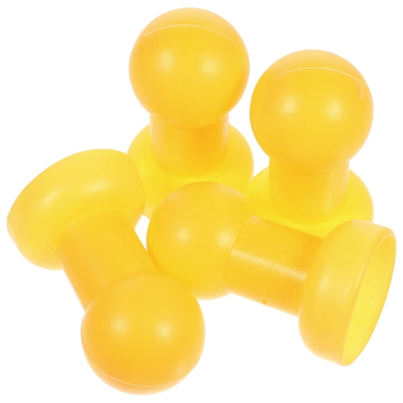 RENACLIPY 4 Pcs Pièce de Balançoire de Trampoline pour Enfant en Plastique Jaune pour Prévention des Blessures Amusement