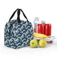 thumbnail image 6 of Lsque A Japanese Great Wave Pattern Lunch Bag Women/Men Insulated Lunch Box,Small Leakproof Cooler Food Lunch Containers Reusable High Capacity Lunch Tote Bags, 6 of 6