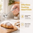 thumbnail image 6 of Powdered Sugar Shaker Flour Duster, Flour Dispenser Shaker with 18/8 Stainless Steel Spring-Operated Handle for Sugar Flour and Spices(1PC,Combination ), 6 of 8