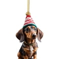 thumbnail image 2 of Adorno acrílico para perro de dibujos animados de Navidad, colgante para perro, suministros para fiesta en casa (E-1), 2 of 6